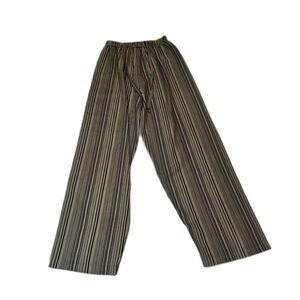 Vintage Studios Black And White Striped Wide Leg Pants Medium